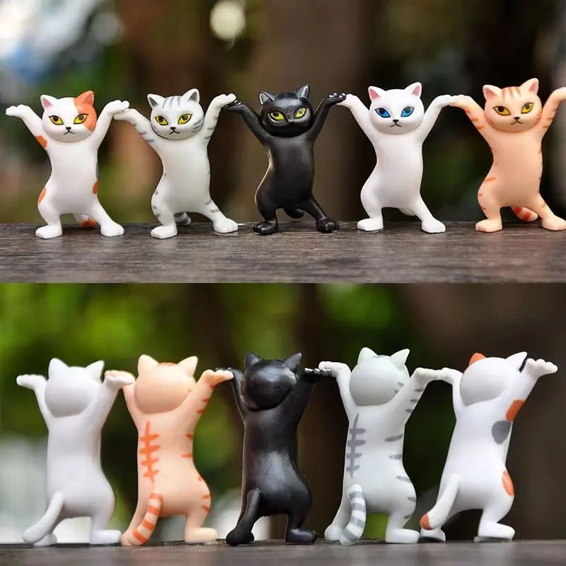 

1/3/5Pcs Set Creative Funny Weightlifting Cat Pen Holder Office School Desk Pencil Stand Rack Stationery Crafts Support Kid Gift