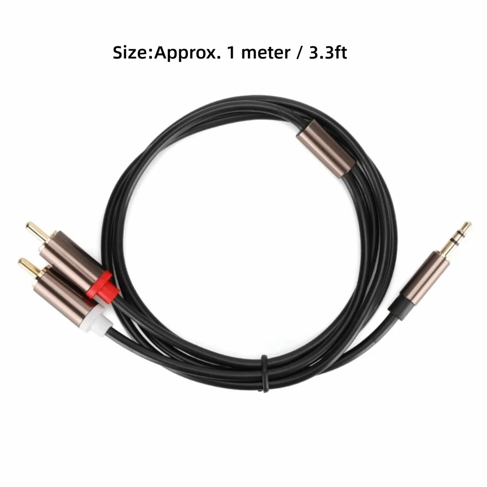 Versatile Compatibility 2-in-1 Audio Cable 3.5mm Portable Speaker Cable Y Splitter Cable Subwoofer