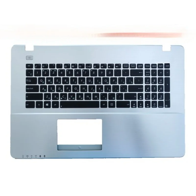 Y+US-Russian Silver Palmrest keyboard for ASUS A750/X750/F750/K750/P750/R751