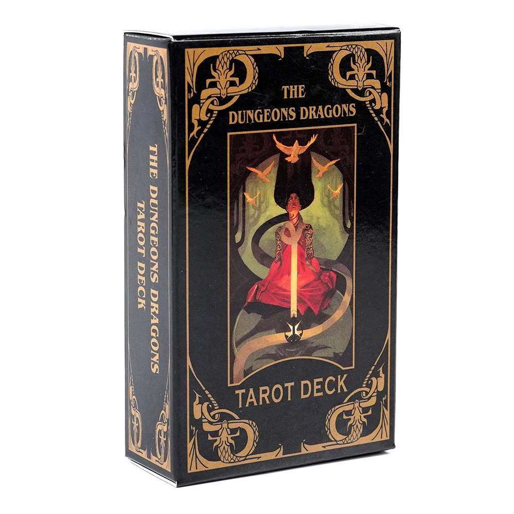 The Dungeons & Dragons Tarot 78-Card Deck شخصيات ومخلوقات مع أركانا الرئيسية والطفيعة من التارو