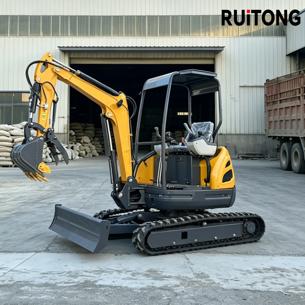 

High performance Euro V compliant diesel engine for construction; compact excavator for landscaping and construction work