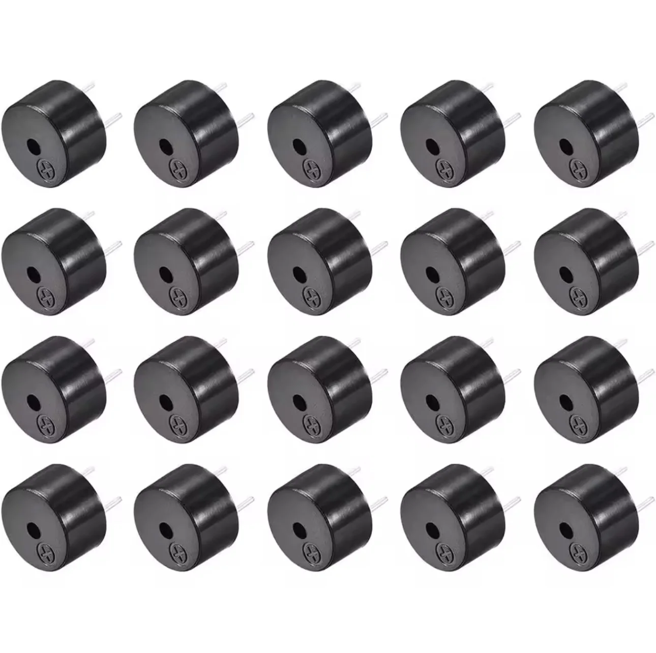 

10PCS 12MM*8.5MM 12085 Passive Buzzer 42R Resistance 3V 5V 9V 12V in Common Use Mini Piezo Buzzers Kit, for Arduino