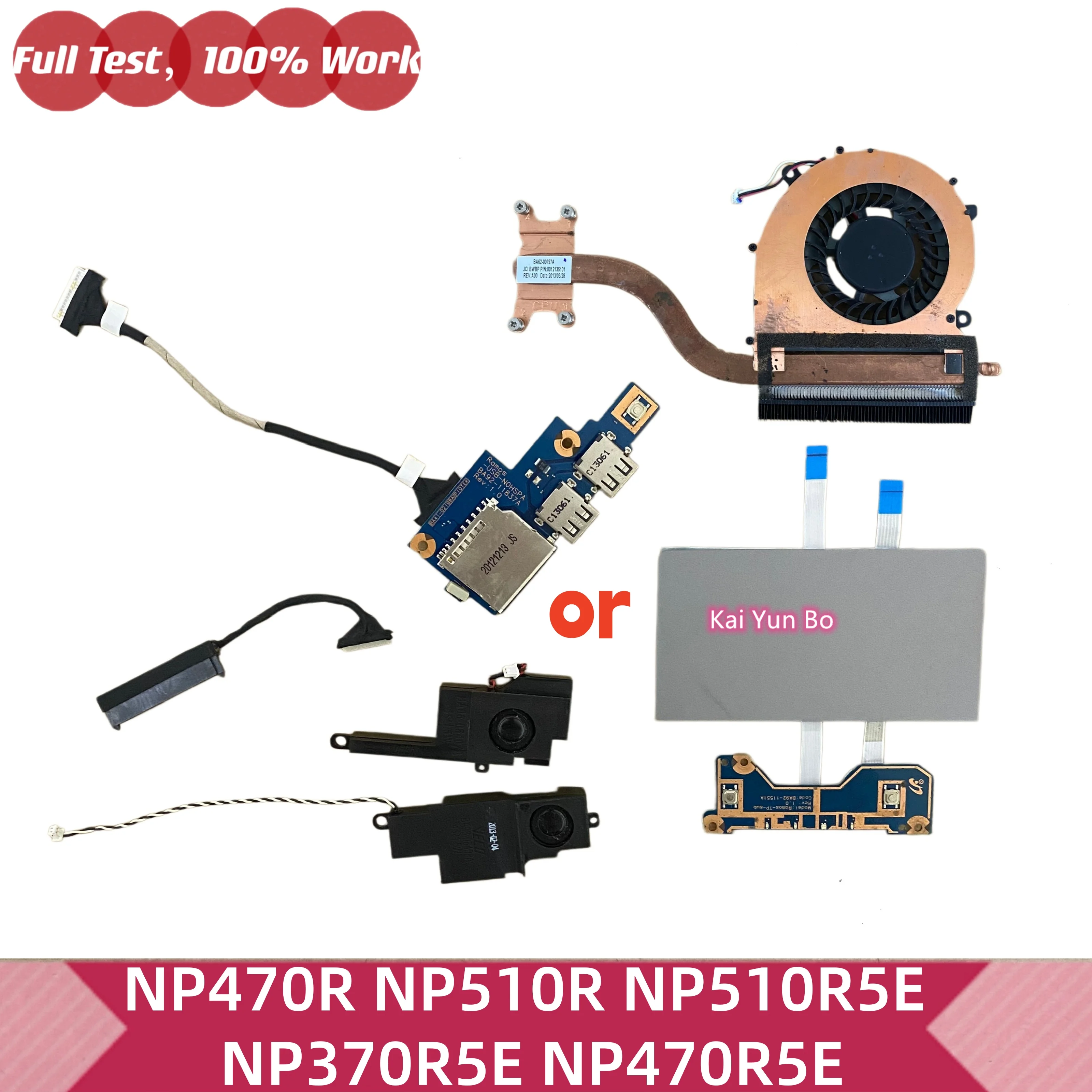 BA31-00115A BA39-01106B BA59-03097A BA92-11551A BA92-11837A BA96-06408A Cabo SATA para HDD, Touchpad, USB, Placa de Botão de Energia e Alto-falantes para Samsung NP470R NP510R NP370 NP510R5E NP370R5E NP470R5E