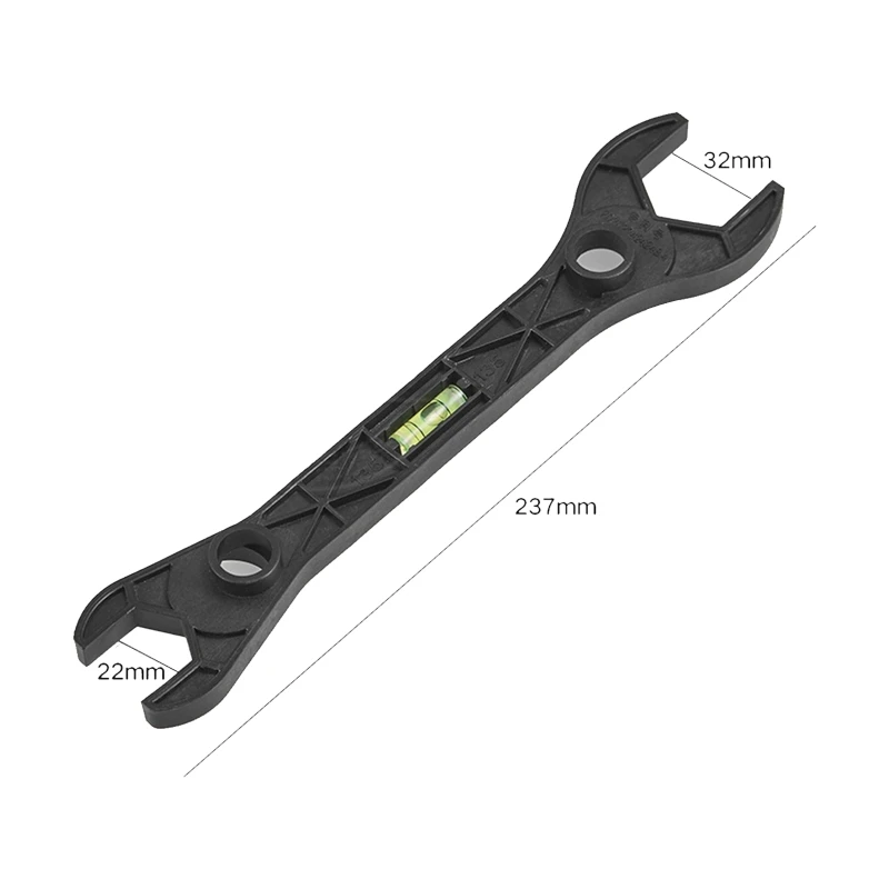 Plastic material Multifunctional Dual Headed Wrench Fine Workmanship w/ Spirit Level Manual Tool Plumbing Tools Tap Spanner Repa