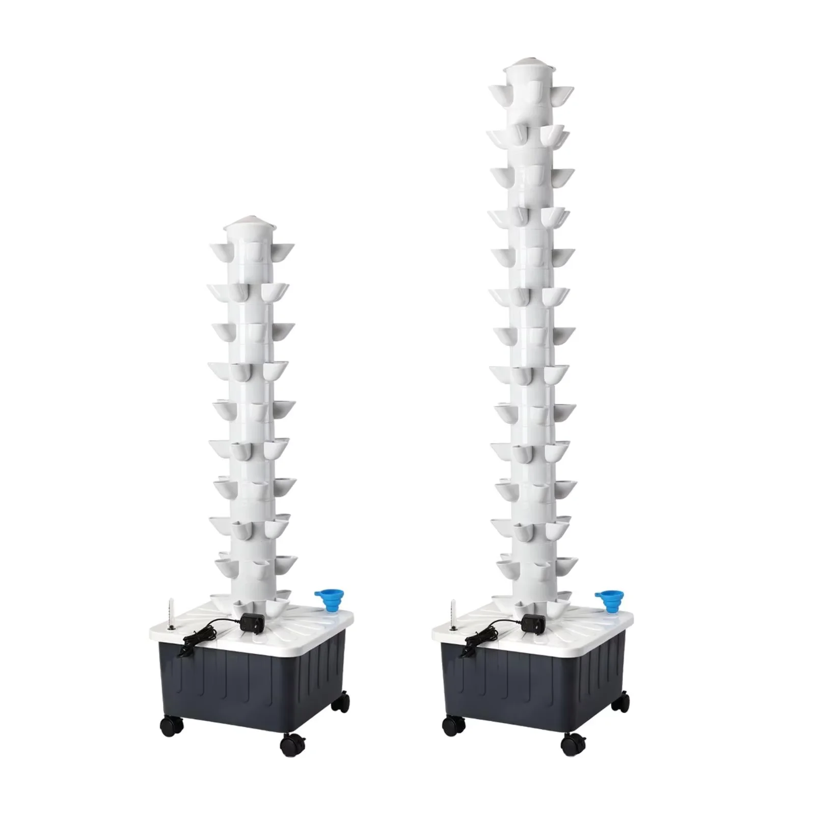 Complete Kit, 50/70 Holes Indoor Vertical Hydroponic Plant Tower,