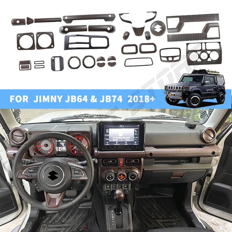 

Комплект отделки салона Jimny с полным покрытием цвета древесины, комплекты приборной панели для Suzuki Jimny JB64 JB74 JC74 2019 2020 2021 2022 2023 2024
