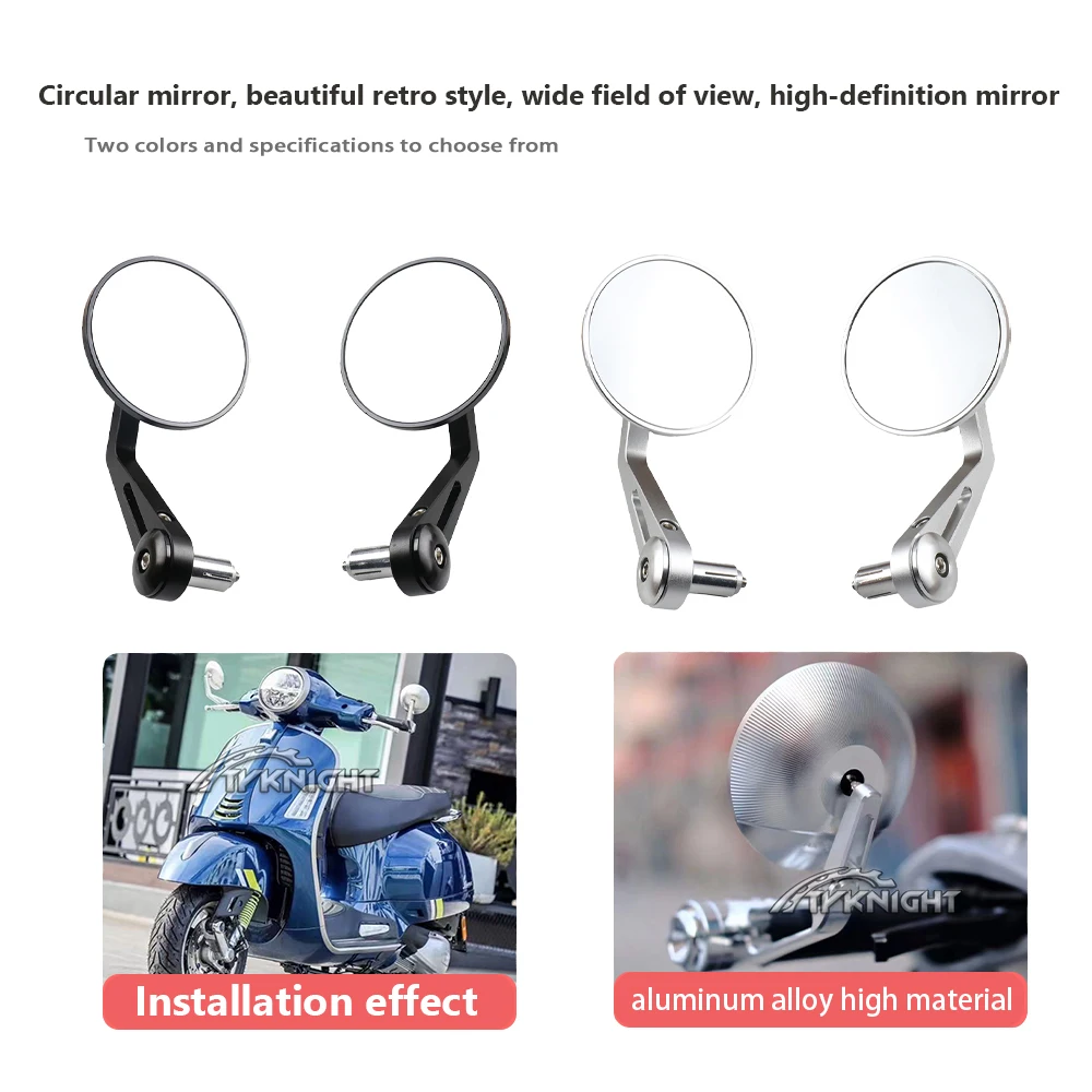 For Vespa modified rearview mirror spring sprint 150 handle mirror GTS 300 lightning weighted terminal handle mirror