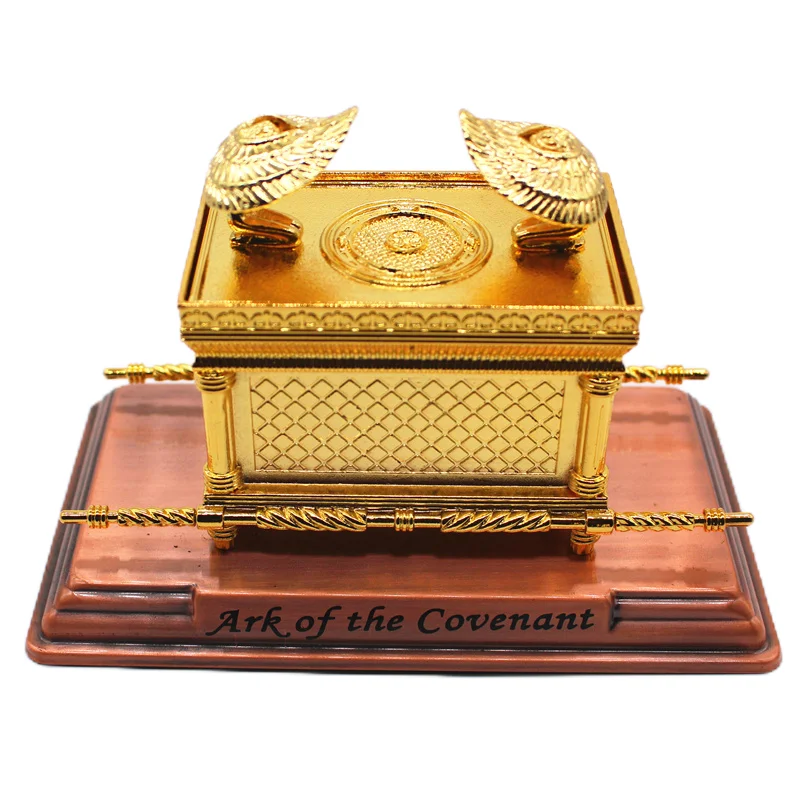 The Ark Of Covenant With Ten Commandments Home Decoration Alloy Judaism Israel Church Utensils Religious Catholic Decor images - 6