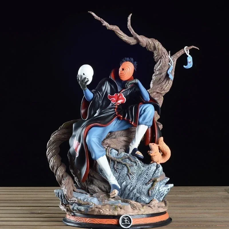 NARUTO Uchiha Obito Action Figure GK PVC Anime Collection Doll Ornament Akatsuki Tobi Replaceable Parts Statue Model Toys Gifts