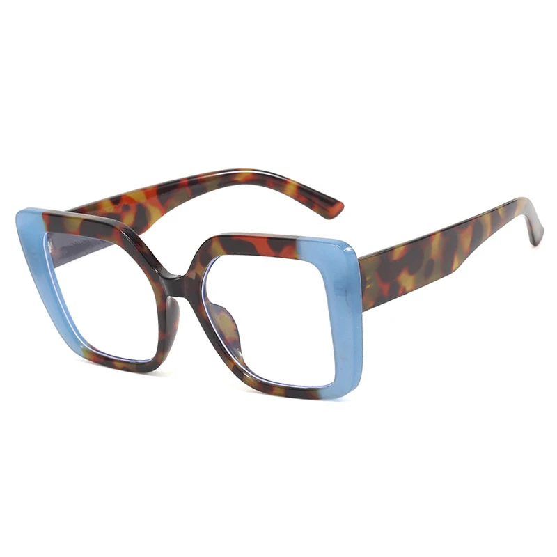 Color Square Glasses Frame Women Retro Anti Blue Light Clear Optical Eyeglasses Female Fashion Trendy Cat Eye Computer Eyewear