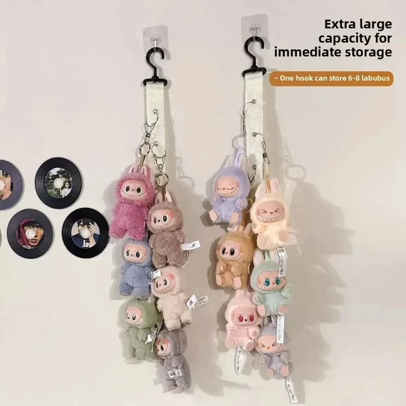 Gancio portaoggetti Per LABUBU espositore portaoggetti appeso da parete per bambole per bambole clip per porte in peluche borse portaoggetti appese a parete per guardaroba