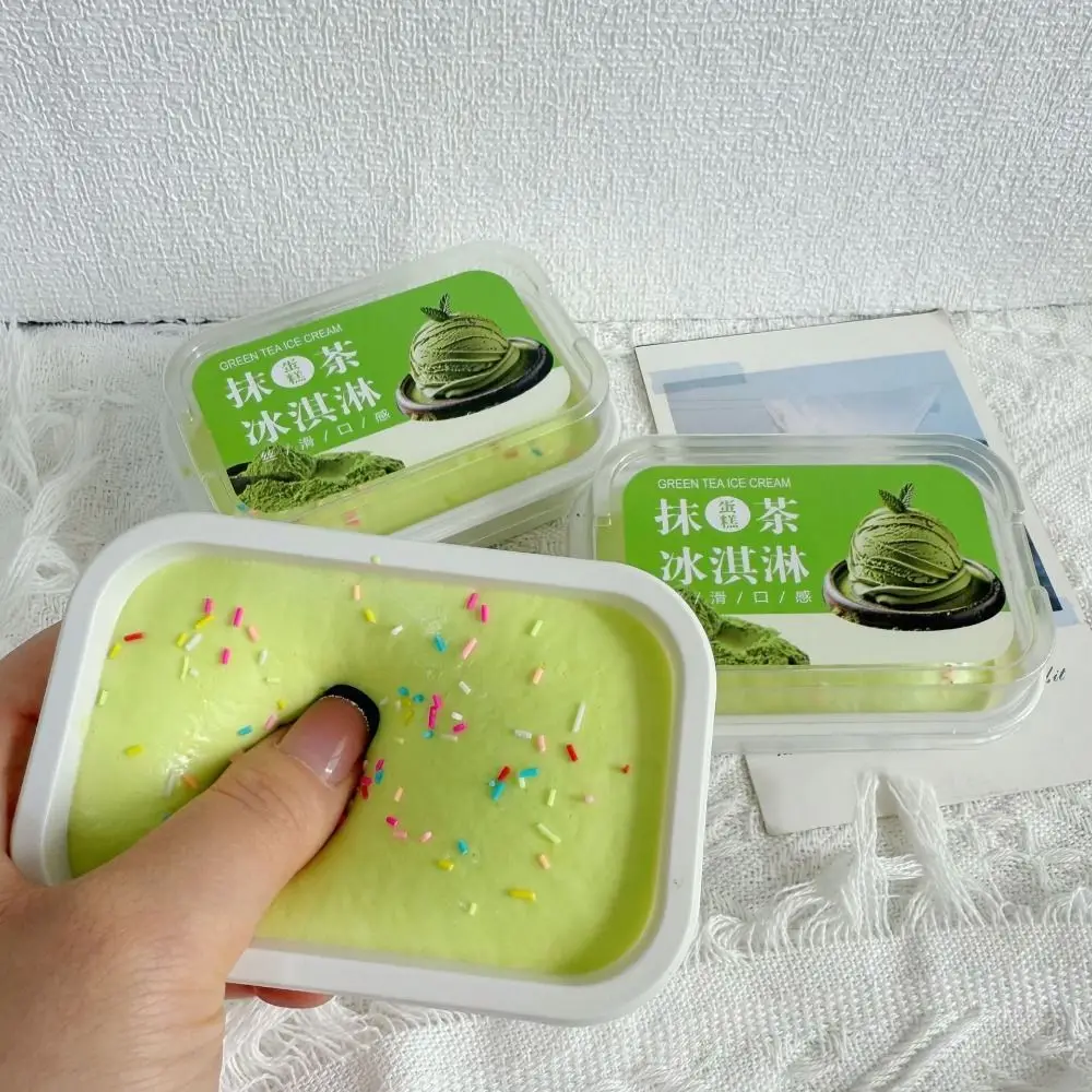 

Slow-rebound Simulation Bread Squeeze Toy 3D Soft Sticky Box Cake Squishy Toy Bread Shaped Handmade Squishy Fidget Toy