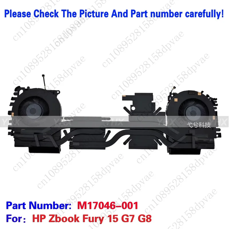 

GYX New For HP Zbook Fury 15 G7 G8 COOLING FAN HEATSINK M17046-001.