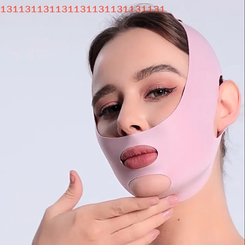 조절 가능한 얼굴 윤곽 수면 마스크 통기성 탄력 V라인 슬리밍 밴드 스킨케어 리프팅 타이트닝 주름 방지 도구
