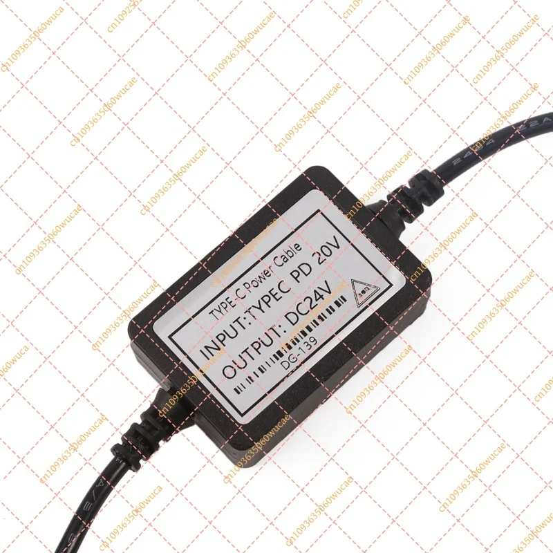 USB Type-C PD Step Up Converter Cable 12V 15V 20V To 24V DC 5.5x2.1mm Power Adapter For LED Light Monitor