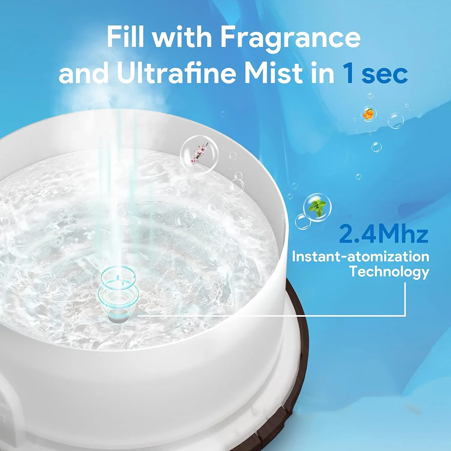 Smart Wi-Fi Essential Oil Diffuser App and Voice Control Compatible with Alexa 500ml Aromatherapy Humidifier F in Home Office