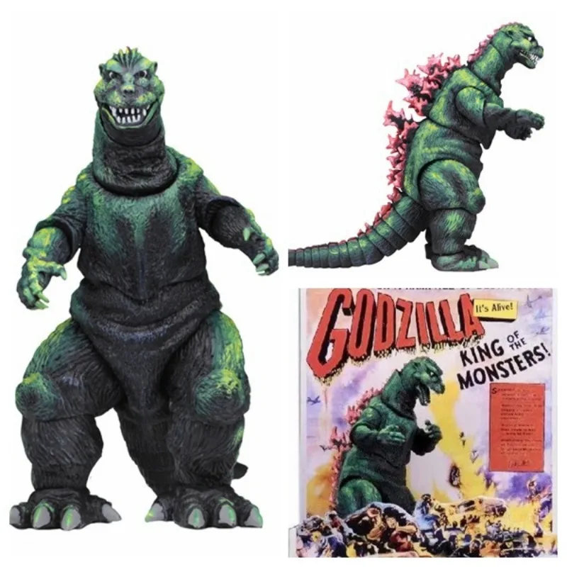 Boxed New Classic Anime 1956 Movie Poster Version Godzilla Dinosaur Kawaii Figure PVC Model Toys Doll Ornament Gifts view 2