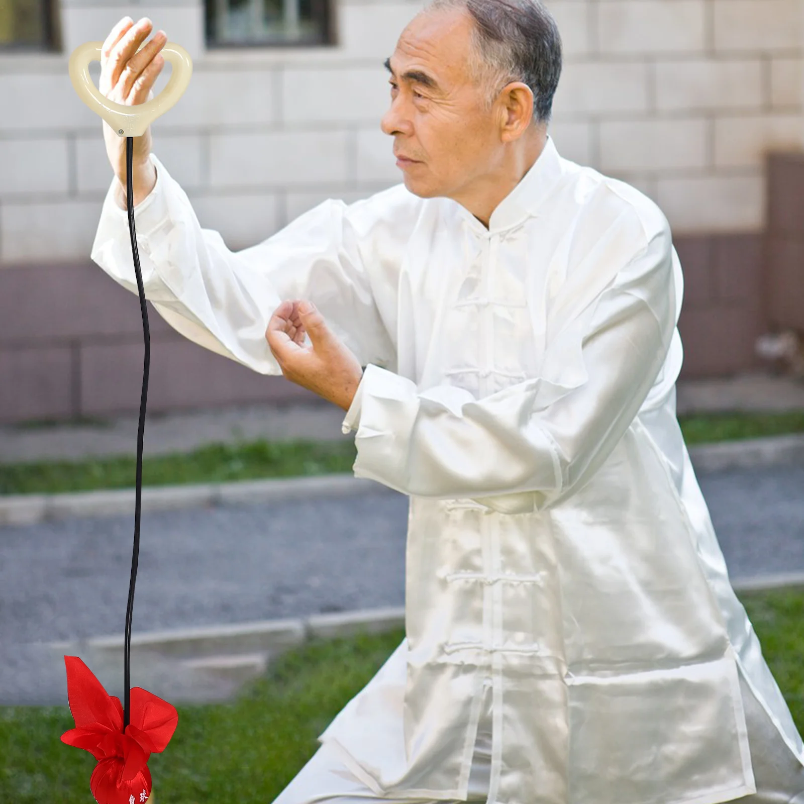 

Silicone Fitness Ball High Elasticity Soft Grip for Seniors Multifunctional Tai Chi Pilates Balance Exercise Indoor Outdoor