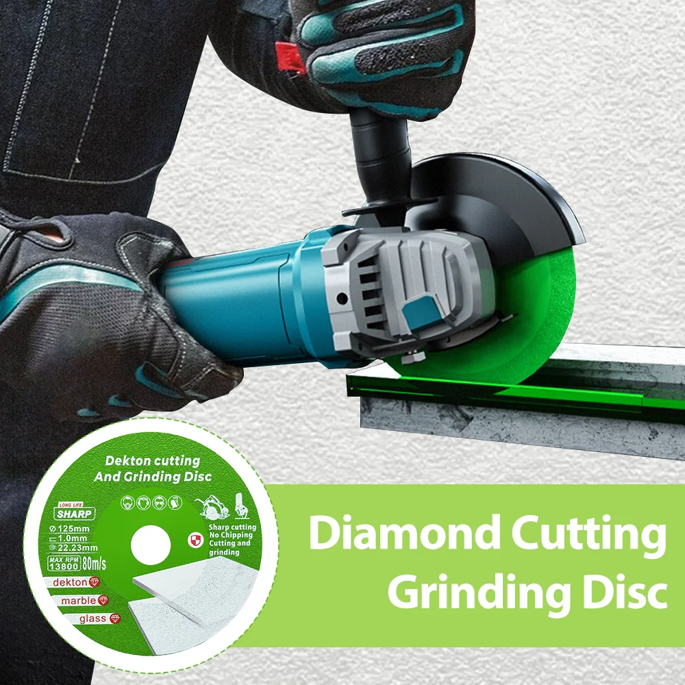 

Алмазный отрезной и шлифовальный диск Dekton 100 мм/115 мм/125 мм 125 мм/115 мм для стеклянного мрамора, острых и прочных