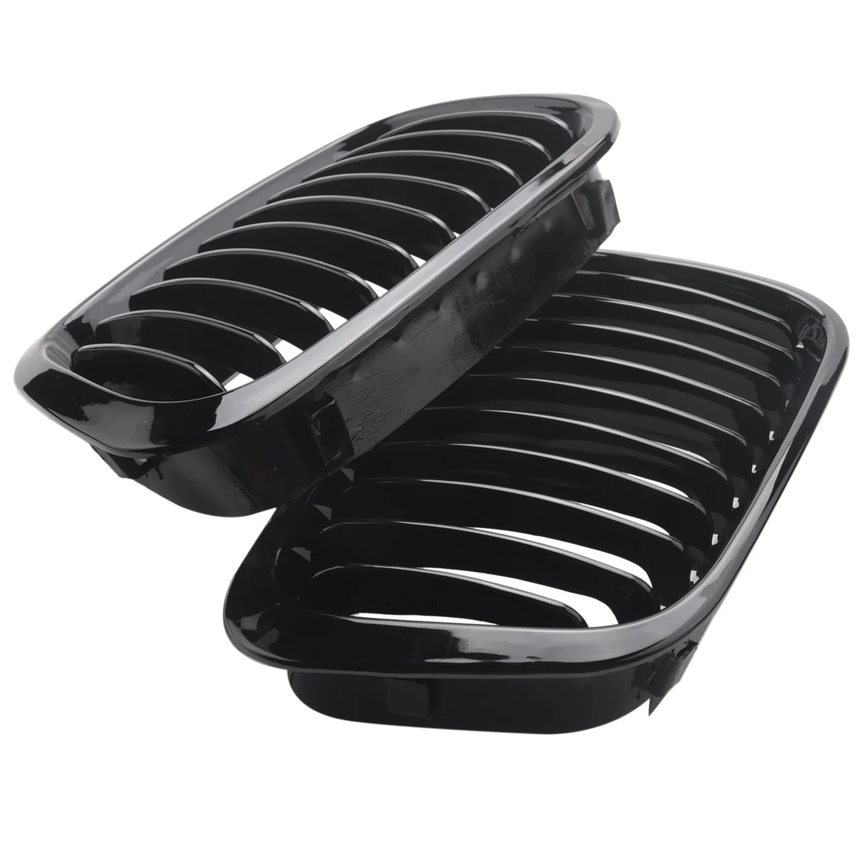Front Kidney Grills Compatible For BMW E46 3 Series 320I 325I 325Xi 323I 328I 330I 4D 4 Door 1998-2001 Gloss Black 51138208489 5