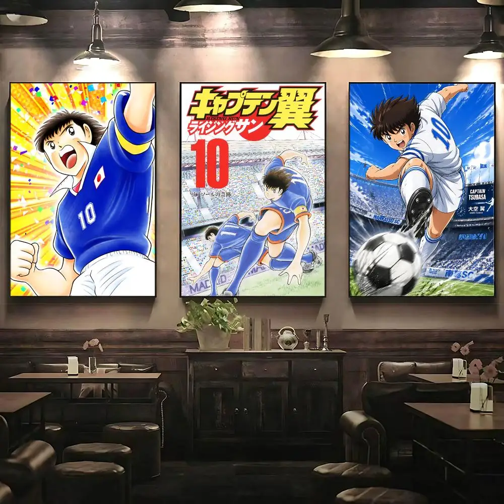 anime Captain Tsubasa Poster Poster HD Printing Premium Style for Home Decor for Bedrooms Hallways Cafes Gift