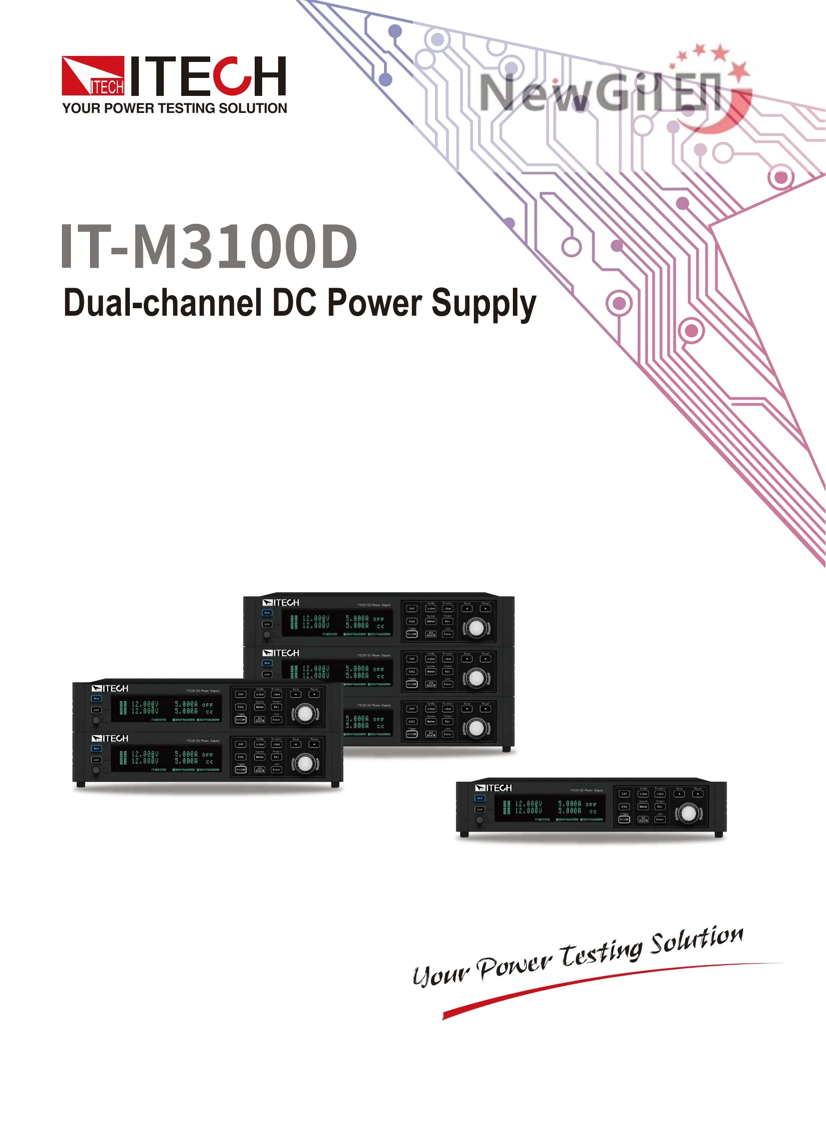 

ITECH IT-M3131D IT-M3141D IT-M3132D IT-M3142D Dual-channel variable dc power supply