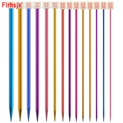 Straight Single Pointed Knitting Needles 13.8 Inch Length Knitting Needles for Handmade DIY Knitting Sweater Gift 2.0mm-10.0mm