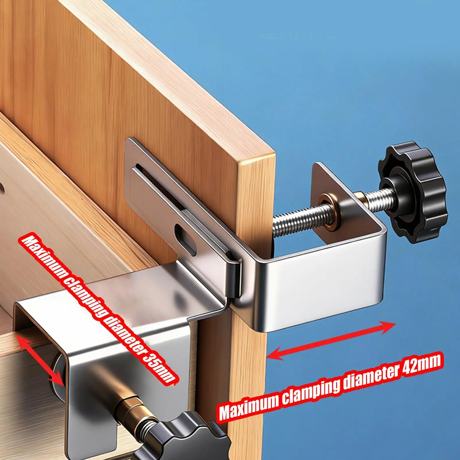 

Cabinet Clamps for Installing Adjustable Quick Fixing Alloy Steel Tool Cabinet Face Clamp for Woodworking Furniture Desk Table