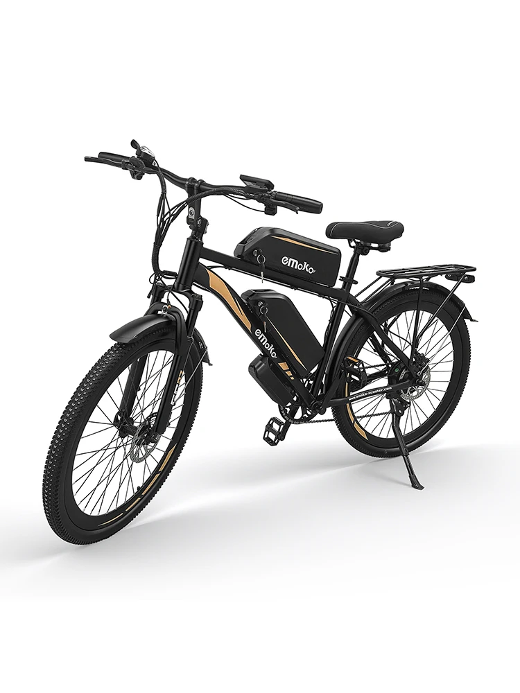 AliExpress NONE Electric Bike 500W Peak Power Brushless Motor 48V45AH Lithium Battery Mountain Bicycle Adult with Dual Battery 26" Tire Ebike