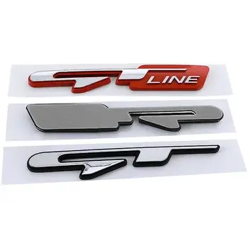 適用於現代 Accent、Trajet、Sonata、Tucson、Kia Sportage、R Rio、Soul、Carens 的 ABS GT Line 標誌車身尾部行李箱標誌貼紙 10 最佳銷售 起亞銳歐標誌 - №8