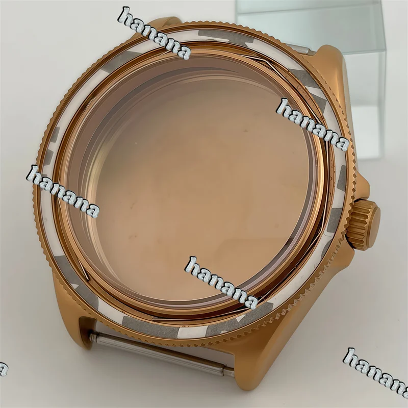 40mm Silver Rose Gold Watch Case Cylindrical sapphire Glass Fit NH34 NH35 NH36 NH70 NH71 NH72 ETA 2824 PT5000 Automatic Movement image 3