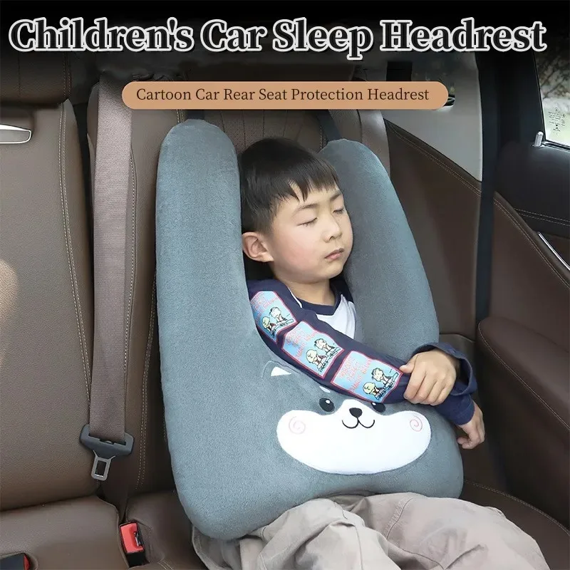 

Children's Car Pillow Sleep Headrest Cartoon Car Rear Seat Protection Shoulder Adult Car Seat Belt U-shaped Seat Pillow