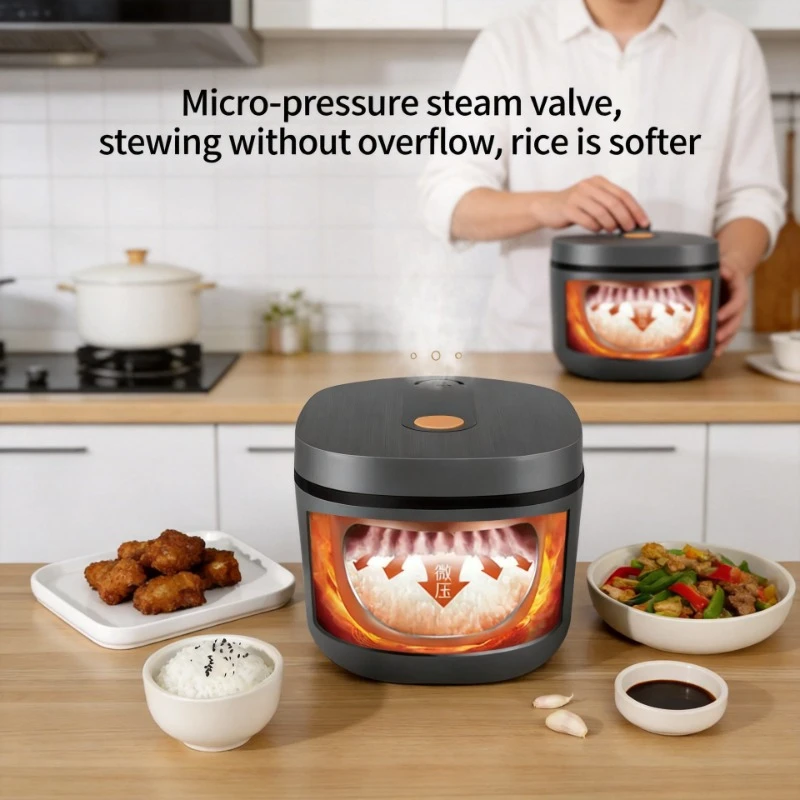 Intelligent Rice Cooker Home Multifunctional Small Cooking Porridge Soup Cooking Rice 2L-5L4 Personal Rice Cooker