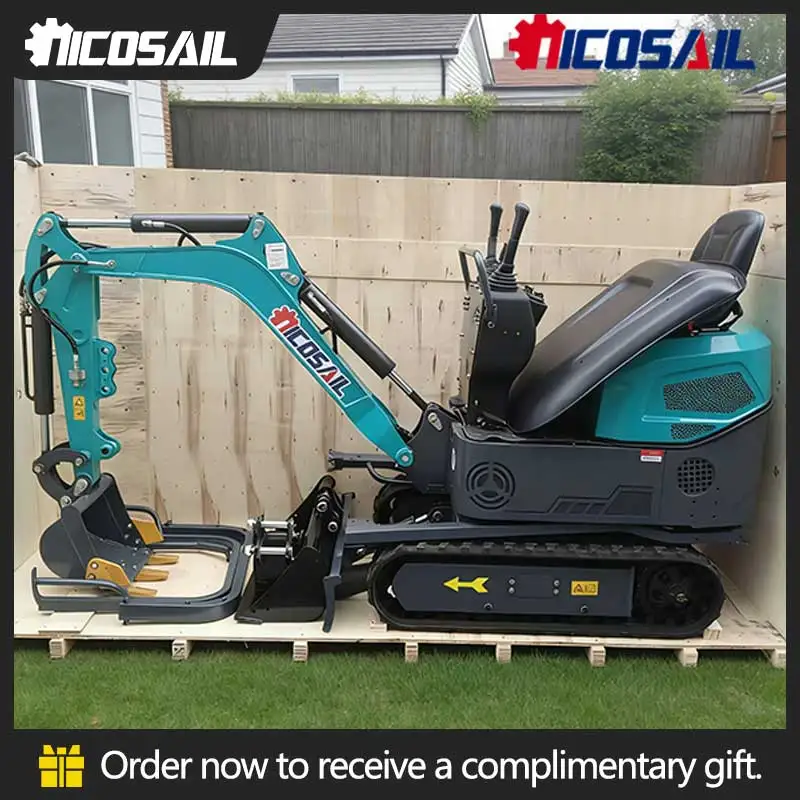 

1 Ton Euro 5 Mini Excavator CE Certified Kubota Engine for Farm Garden Landscaping with CE Certified