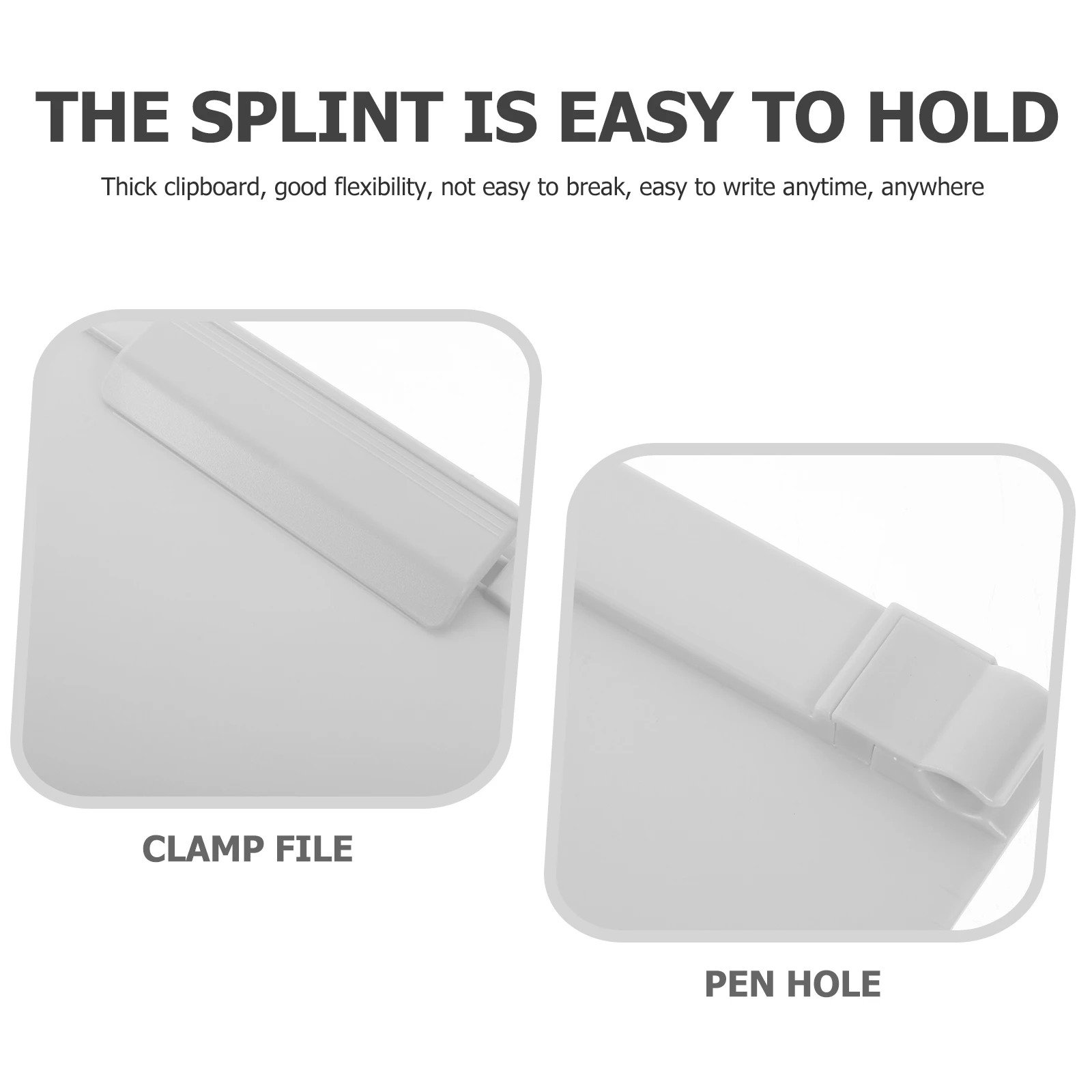 

A4 Writing Clipboard Multi-Function Pp Material Office Home Use Thick Flexible Easy Writing Anywhere Doctor Accessories