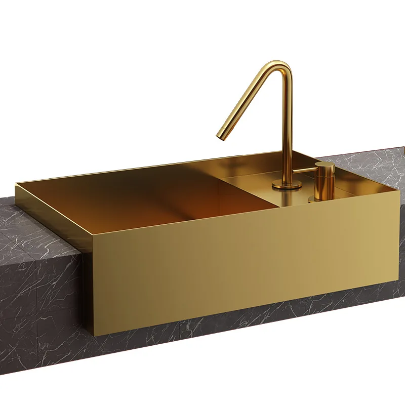 

Black stainless steel countertop basin, bathroom face basin commercial