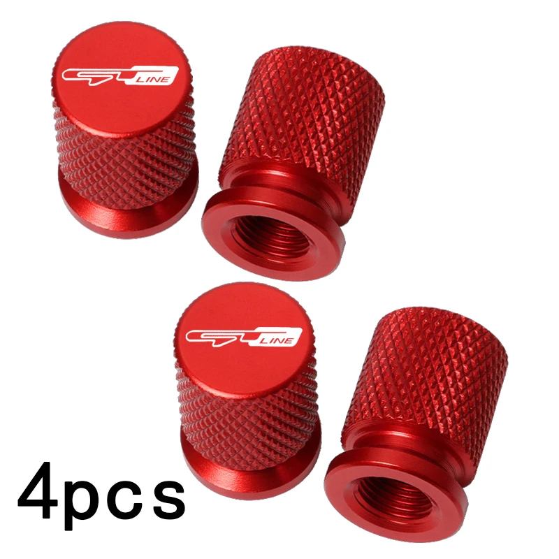 For Kia GT LINE ELANTRA Sportage Stinger KX5 K3 K4 K5 4pcs Car Wheel Tire Valve Caps Tyre Stem Covers Airdust Waterproof