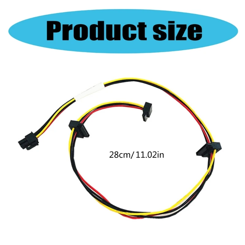 4Pin إلى 3 Port HDD موصل كابل الطاقة للوحات الكمبيوتر الرئيسية سلك الطاقة 28 سم