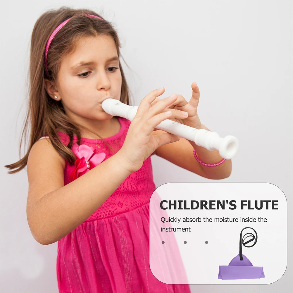 

2 Pcs Cleaning Cloth inside Saxophone Three-dimensional Violet Microfiber Cleaner