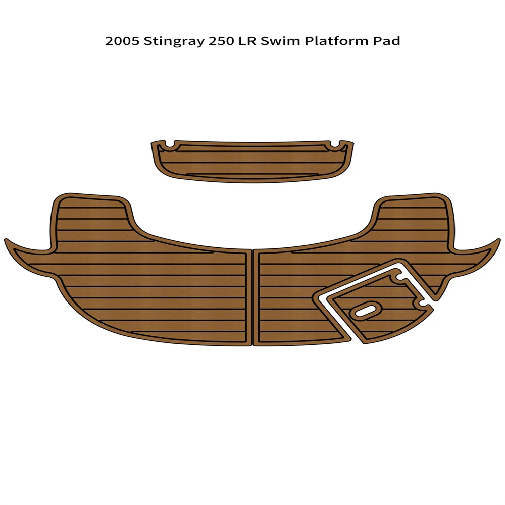 

2005 Stingray 250 LR Swim Platform Step Pad Boat EVA Foam Teak Deck Floor Mat SeaDek MarineMat Gatorstep Style Self Adhesive