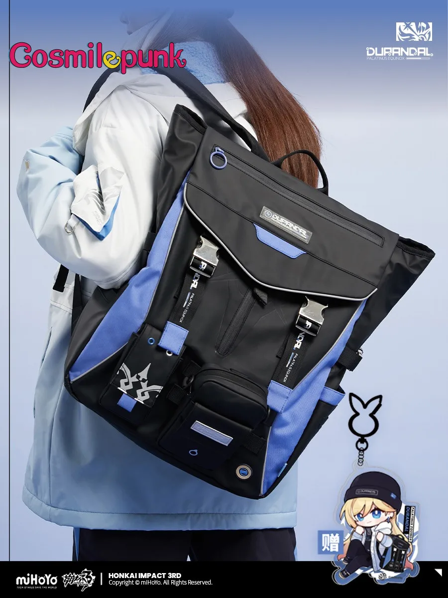 

MiHoYo официальный Honkai Impact 3rd Durandal Impression Backpack для женщин JK Повседневная Сумка-тоут кошелек для девочек реквизит для косплея игры