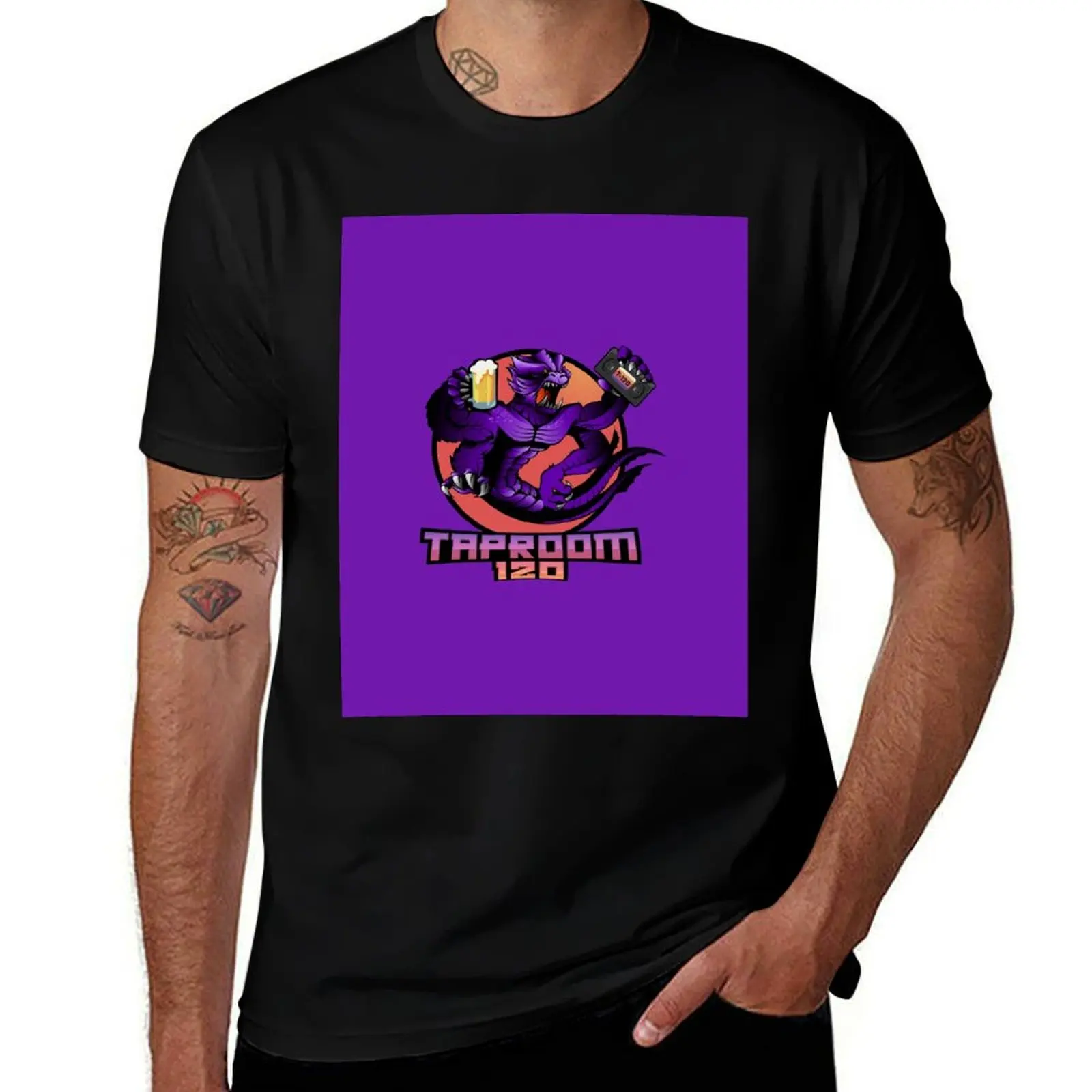 Taproom-120 Purple T-Shirt kawaii clothes cheap stuff customs design your own blue archive t shirts for men pack