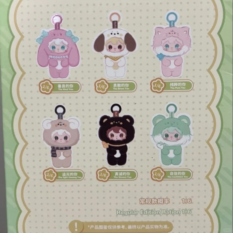 متوفر في المخزون V2 TXN عيد ميلاد أرنب شيشي ليتل يو سلسلة صندوق أعمى لطيف الكرتون دمية الفينيل العصرية قلادة AYORTOYS بطاقة لعبة هدية