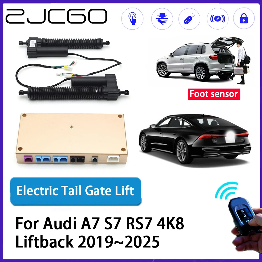 

ZJCGO Car Auto Trunk intelligent Electric Tail Gate Lift Automatic Tailgate Opener for Audi A7 S7 RS7 4K8 Liftback 2019~2025