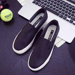 Women Sneakers Leather Shoes Trend Casual Flats Sneakers Female New Fashion Comfort Slip-on Loafers Platform Vulcanized Shoes