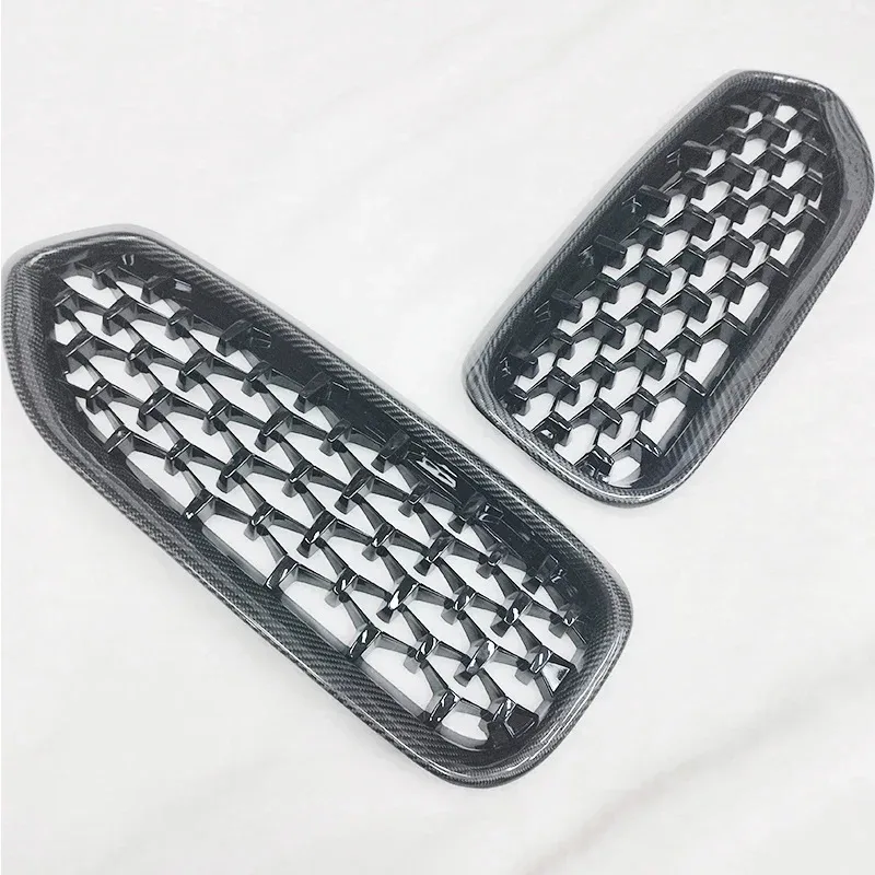 

Carbon Fiber Diamond Glossy Black Car Diamond Stars Front Bumper Kidney Grille Grill For Z4 G29 Coupe 2019-2022