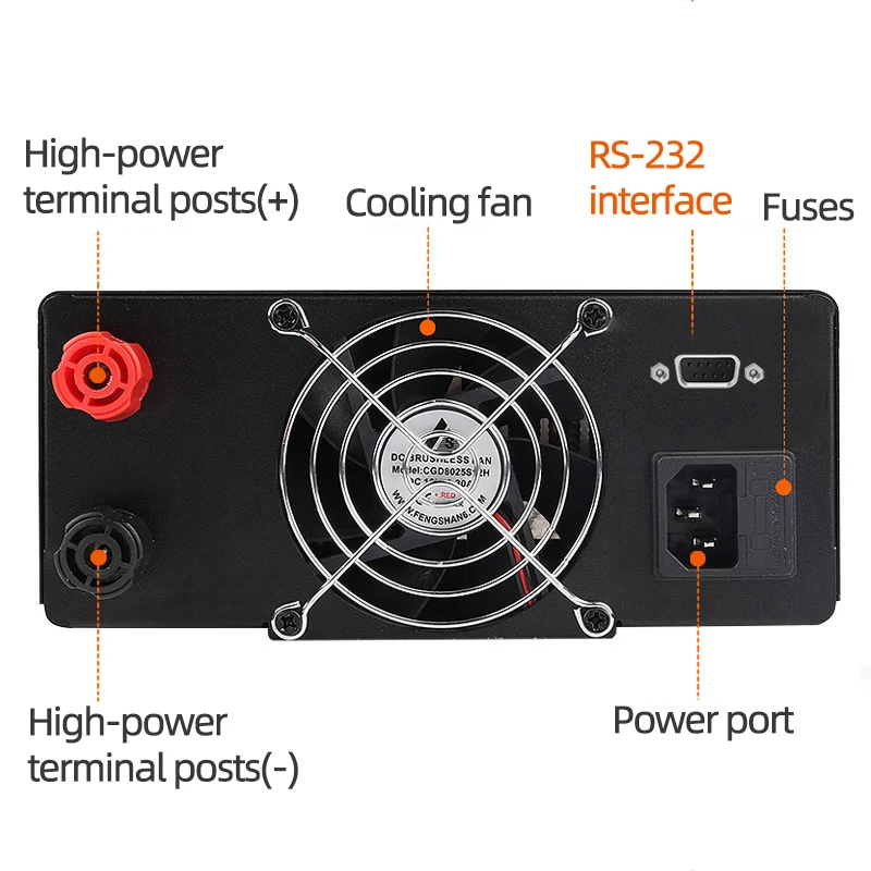 60V 20A 100V10A 200V 5A 30V30A Adjustable Regulated DC Power Supply High Power 450W-1200W Variable Voltage Current Regulator 15V