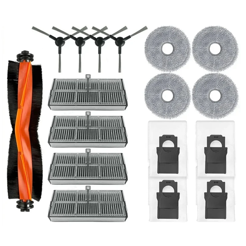 For Dreame X30 Pro Robot Vacuum Cleaner Main Side Brush Hepa Filter Mop Cloth Dust Bag Replacement Spare Parts