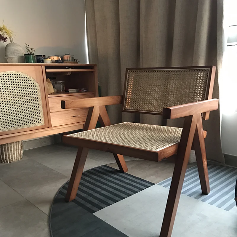 Outdoor Wood Dining Chairs Modern Cheap Office Home Chair Library Floor Kitchen Balcony  Bamboo Chair YYY45XP