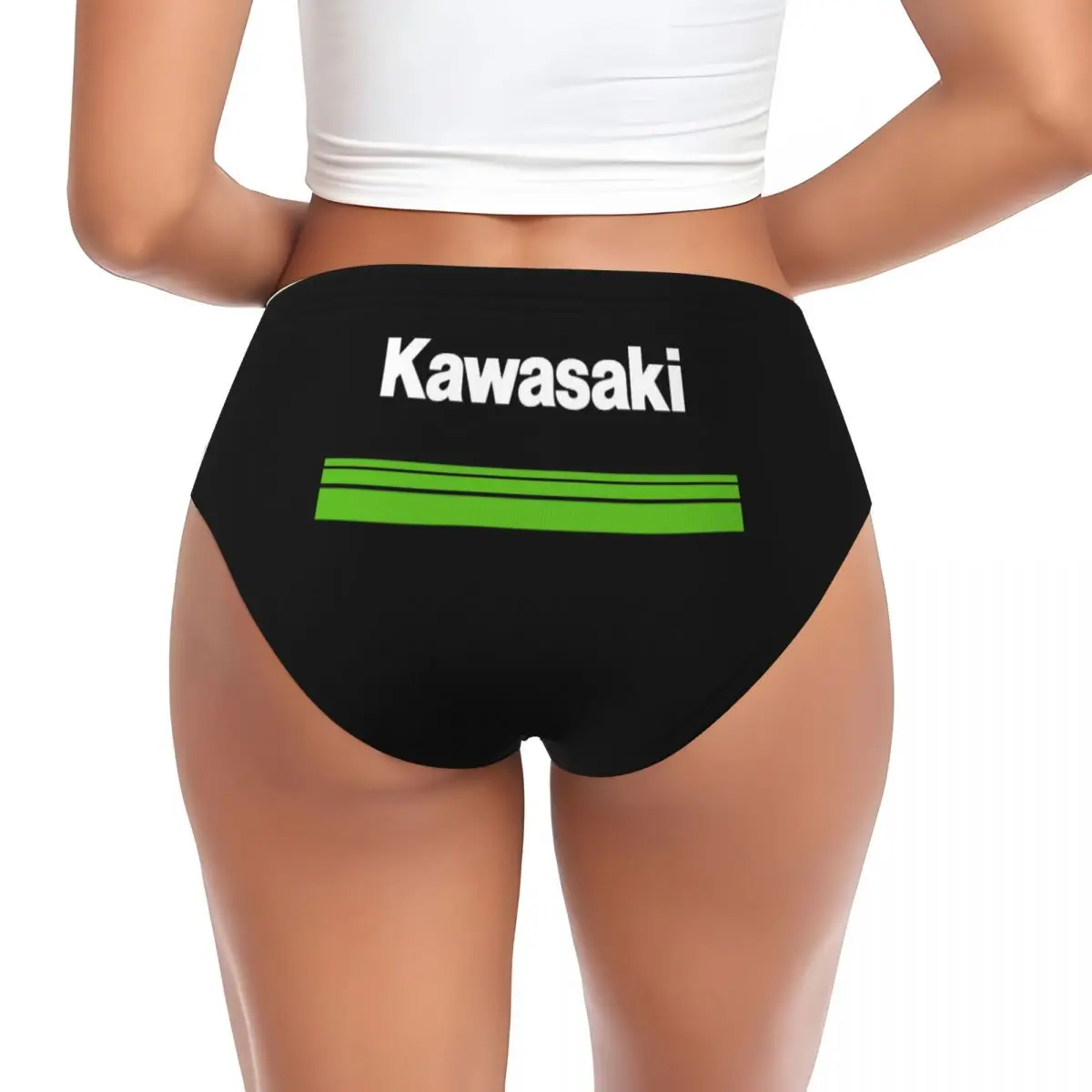 Custom Motorcycle Sport Racing Kawasakis Brief Panties Womens Comfort Underwear